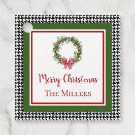 Etiqueta favorita de Navidades de borde de cabina 