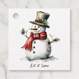Etiqueta favorita de Snowman editable