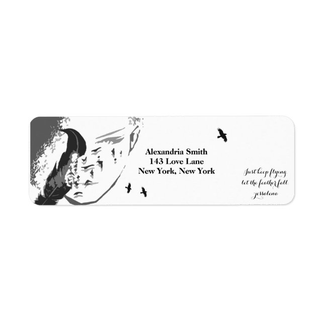 Etiqueta Feather's of Change (Frente)