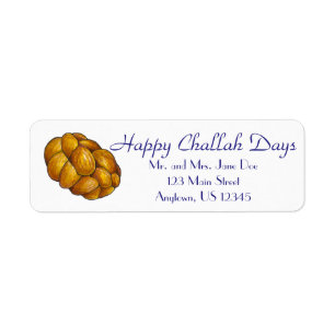 Etiqueta Felices Días de Desafío Personalizado Hanukkah Cha