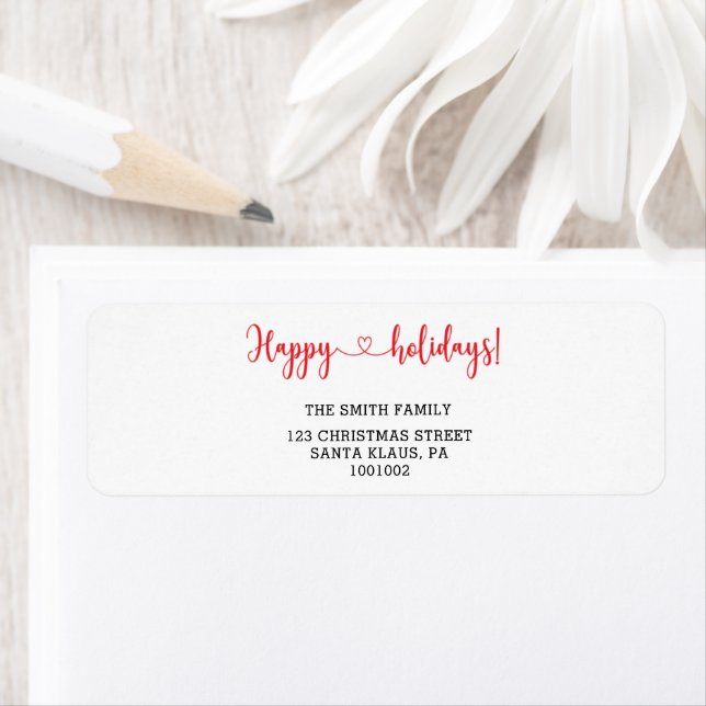 Etiqueta Felices fiestas (In situ)