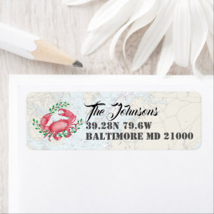 Etiqueta Felices Fiestas Náuticas de Baltimore