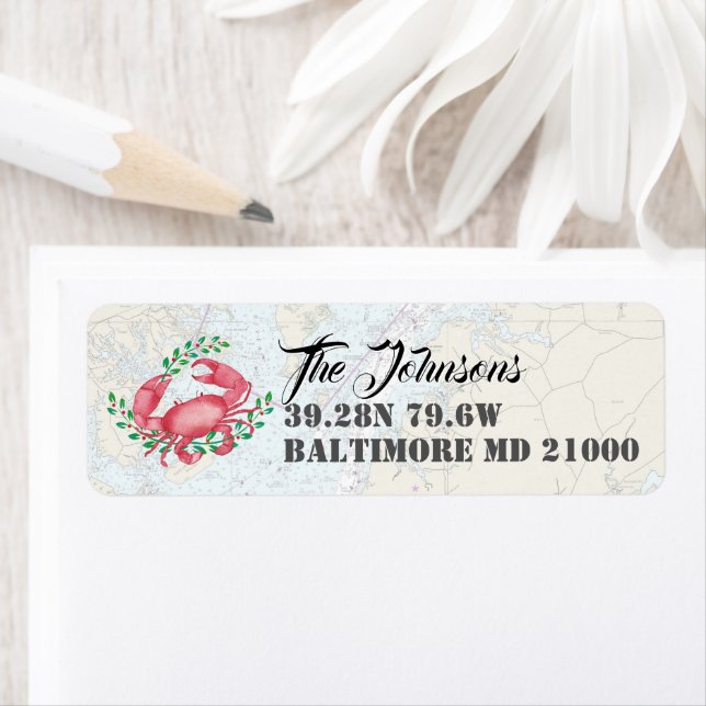 Etiqueta Felices Fiestas Náuticas de Baltimore (In situ)