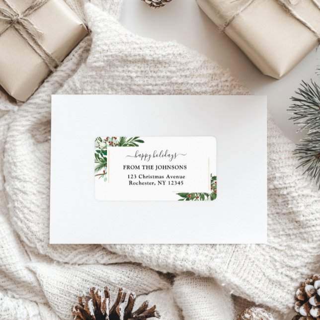 Etiqueta Felices Fiestas - Navidades Clásicos, Rústicos, Fe (Subido por el creador)