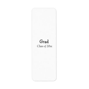 Etiqueta Felicidades por graduación clase de 20xx agregar n
