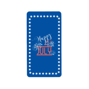 Etiqueta Feliz 4º fuegos artificiales ID185 de Hershey's Wr