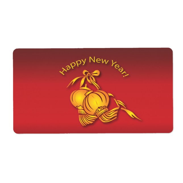 Etiqueta ¡Feliz Año Nuevo Chino! (Frente)