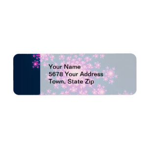 Etiqueta Feliz Año Nuevo Fractal