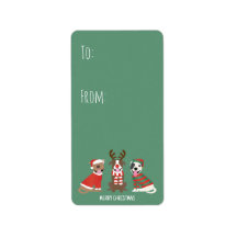 Feliz Bulldog navideño