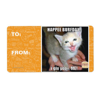 ETIQUETA ¡FELIZ BURFDAY!