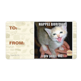 ETIQUETA ¡FELIZ BURFDAY!