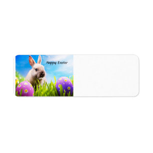 Etiqueta Feliz Conejo de Pascua