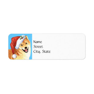 Etiqueta Feliz cumpleaños Shiba Inu
