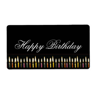 Etiqueta feliz de Personalizable de cumpleaños