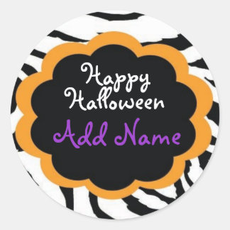 Etiqueta feliz de regalo de Halloween