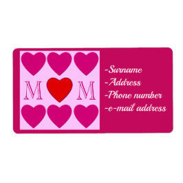 Etiqueta Feliz Día de la Madre, personalízate