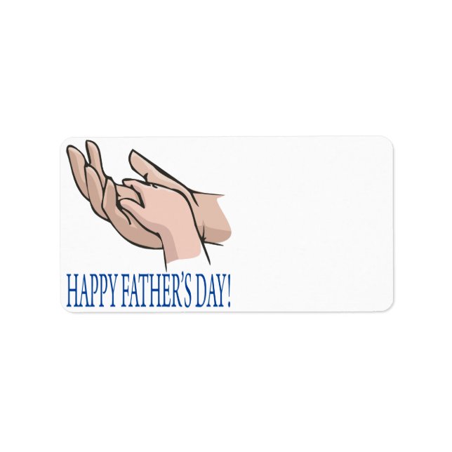 Etiqueta Feliz Día de los Padres (Frente)