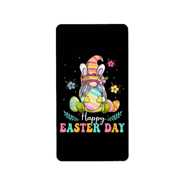 Etiqueta Feliz día de Pascua (Frente)