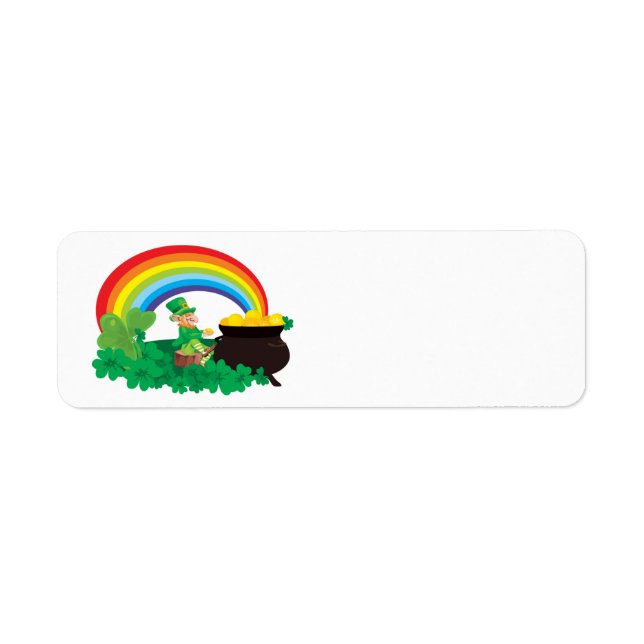 Etiqueta Feliz Día de San Patricio (Frente)