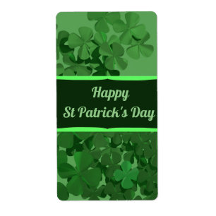 Etiqueta Feliz Día de San Patricio