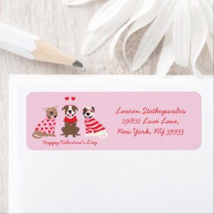 Etiqueta Feliz Día de San Valentín a los norteamericanos qu