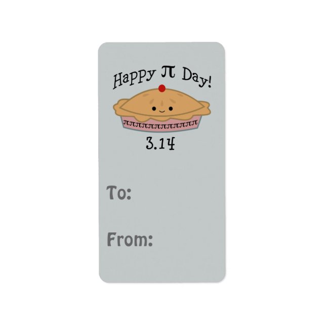 Etiqueta ¡Feliz Día Del Pi! (Frente)