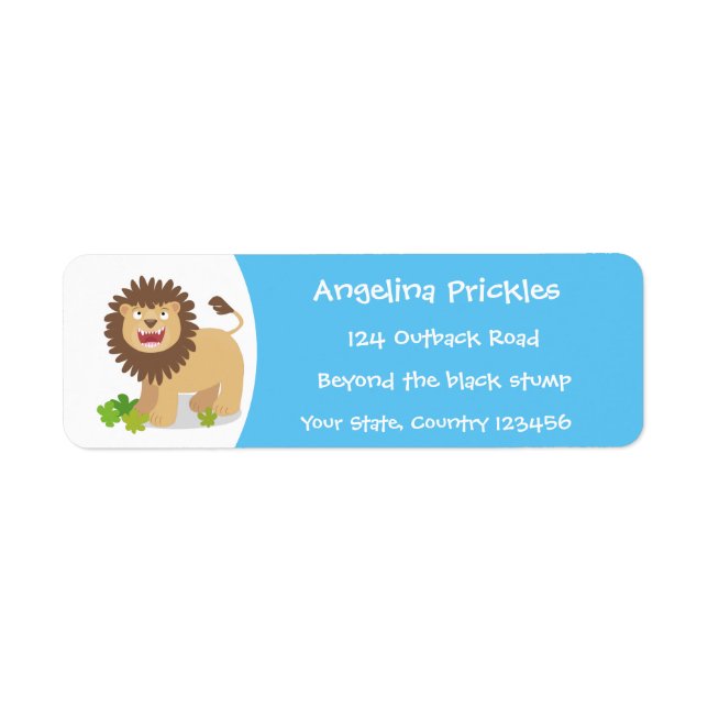 Etiqueta Feliz ilustracion personalizado ruidoso (Frente)