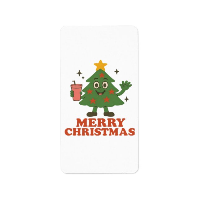 Etiqueta Feliz Navidad (Frente)