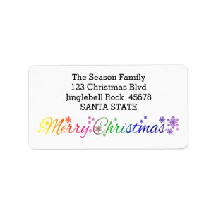 Etiqueta Feliz Navidad