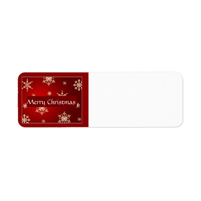 Etiqueta Feliz Navidad (Frente)