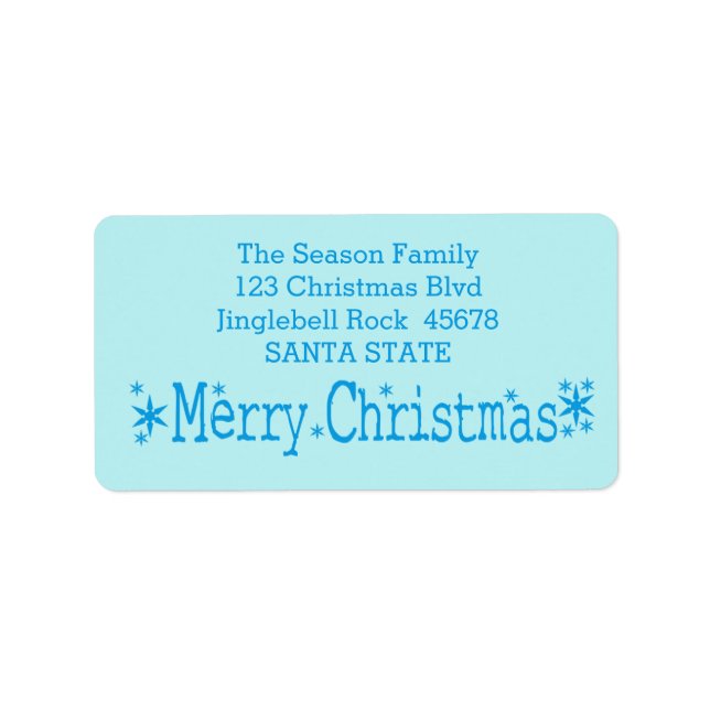 Etiqueta Feliz Navidad (Frente)