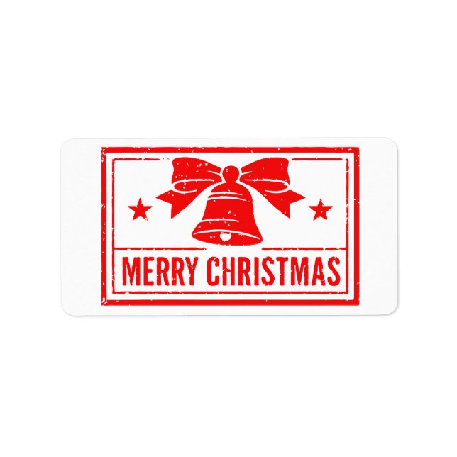 Etiqueta Feliz Navidad (Frente)