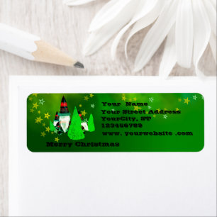 Etiqueta Feliz Navidad, Divertidos Enanos Personalizados