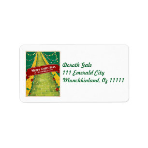 Etiqueta Feliz Navidad Emerald City