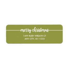 Etiqueta Feliz Navidad overlay dirección de retorno, cualqu