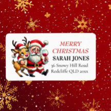 Feliz Navidad Saludos Santa