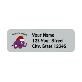 Etiqueta ¡Feliz Navidad! Santa Elefante