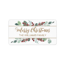 Feliz Navidad Verdor CranBerries Gold