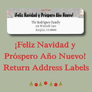 Etiqueta ¡Feliz Navidad y Próspero Año Nuevo! Dirección