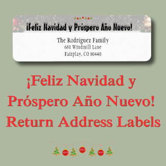 Etiqueta ¡Feliz Navidad y Próspero Año Nuevo! Dirección