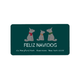 Etiqueta Feliz Navidog, Navidades al estilo español