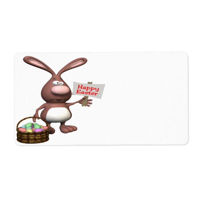 Etiqueta Feliz Pascua (Frente)