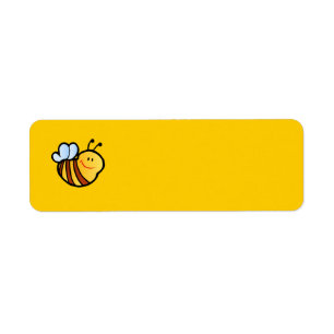 ETIQUETA FELIZ PEQUEÑO BUMBLEBEE PERSONALIZADO CUTE MIEDO
