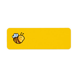 ETIQUETA FELIZ PEQUEÑO BUMBLEBEE PERSONALIZADO CUTE MIEDO I
