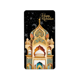 Etiqueta feliz Ramadán