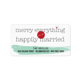 Etiqueta Feliz Todo Desde La Alegre Dirección Casada