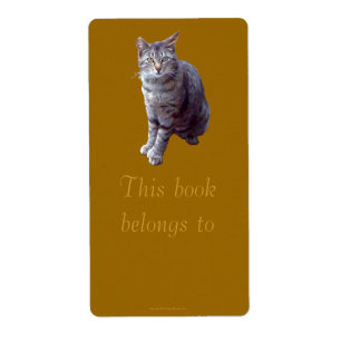 Etiqueta Feral Kitten "Tigress" Bookplate