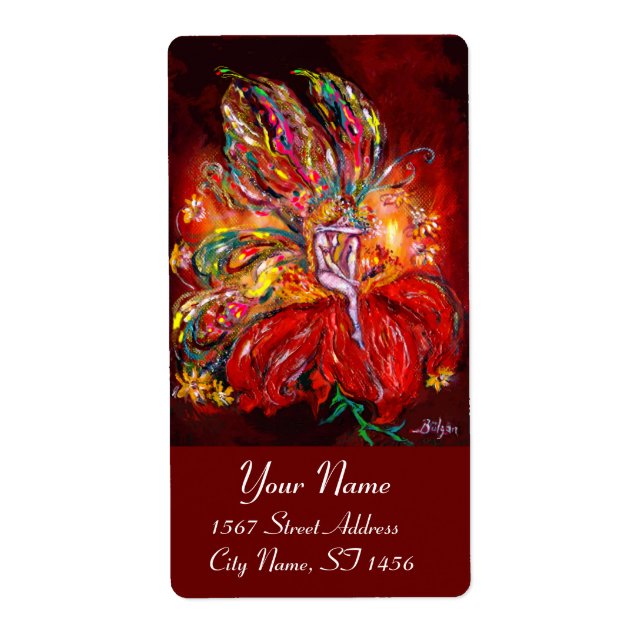 ETIQUETA FERIA EN ROJO (Frente)