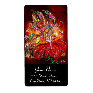 ETIQUETA FERIA EN ROJO