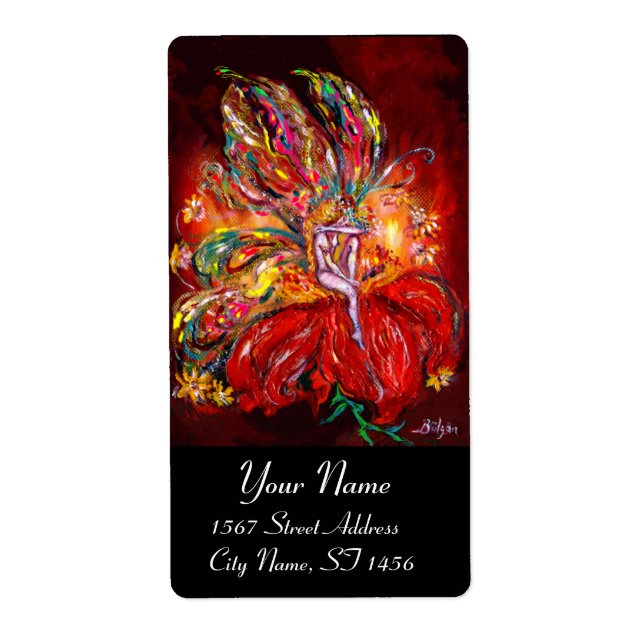 ETIQUETA FERIA EN ROJO (Frente)